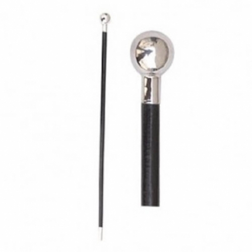 PRADE-OFFICER-STICK-MADE-IN-BLACK-FINISHING-MALLACA-CANE-WITH-NICKEL-PLATED-BALL-HEAD-AND-FERRULE.