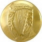 LARGE-24-mm-GOLD-Irish-Harp-Button
