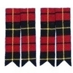 Wallace-Tartan-Scottish-Kilt-Hose-Sock-Flashes