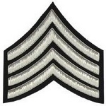 4-Stripe-Chevrons-Badge-Silver-Bullion-on-Black