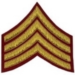4-Stripe-Chevrons-Badge-Gold-Bullion-on-Red