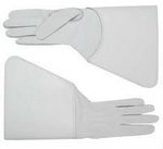 Drum-Major-Gauntlets,-White-Buff-leather
