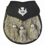 GRAINED-LEATHER-WITH-GRAY-RABBIT-FUR-THISTLE-BADGE-ON-FLAP