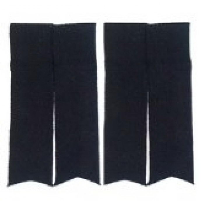 Black Kilt Hose Sock Flashes