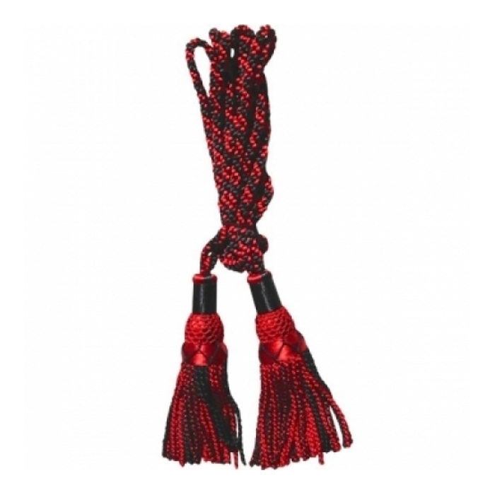 Black-red 100 Percent Silk Bagpipe Cord