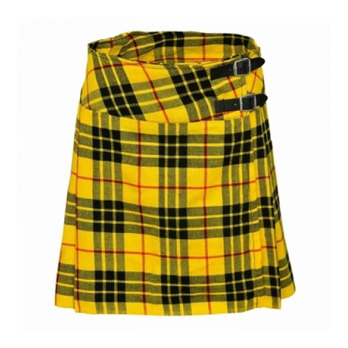 Ladies Macleod Of Lewis Tartan Scottish Micro Mini Billie Pleated Kilt