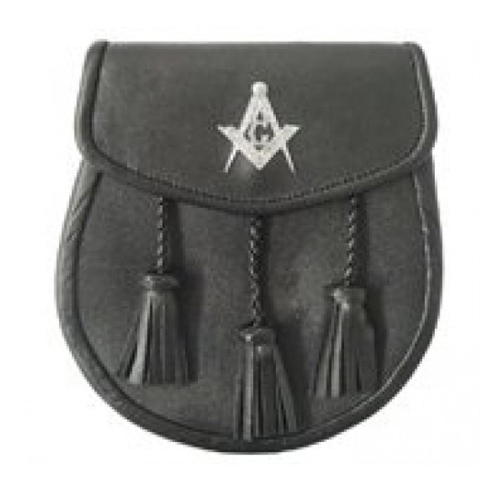Sporran With Masonic Badge On The Flap Opens With A Stud And A Flap