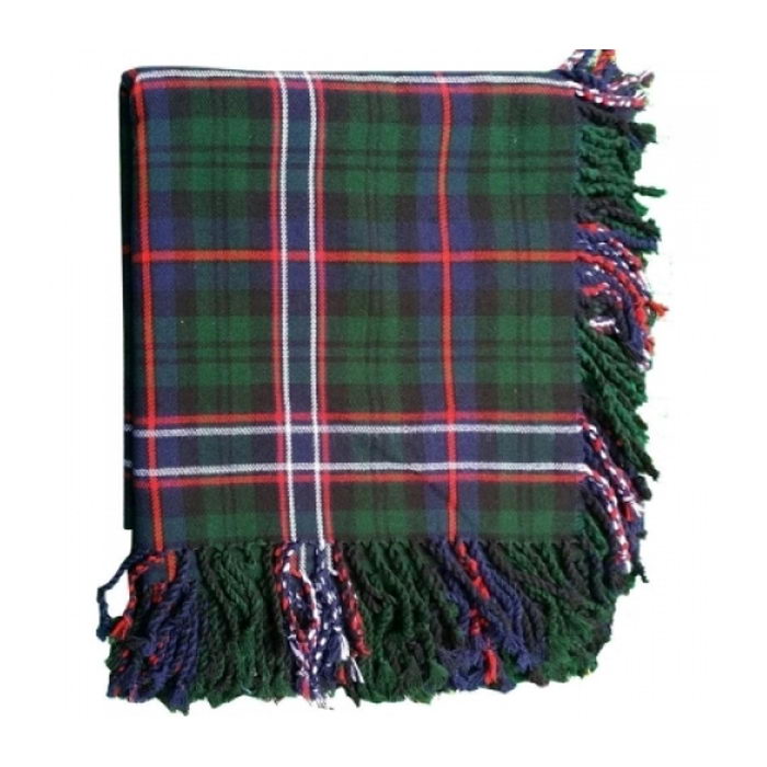 The Scottish National Tartan Fly Plaid With Fringed Edges All Around